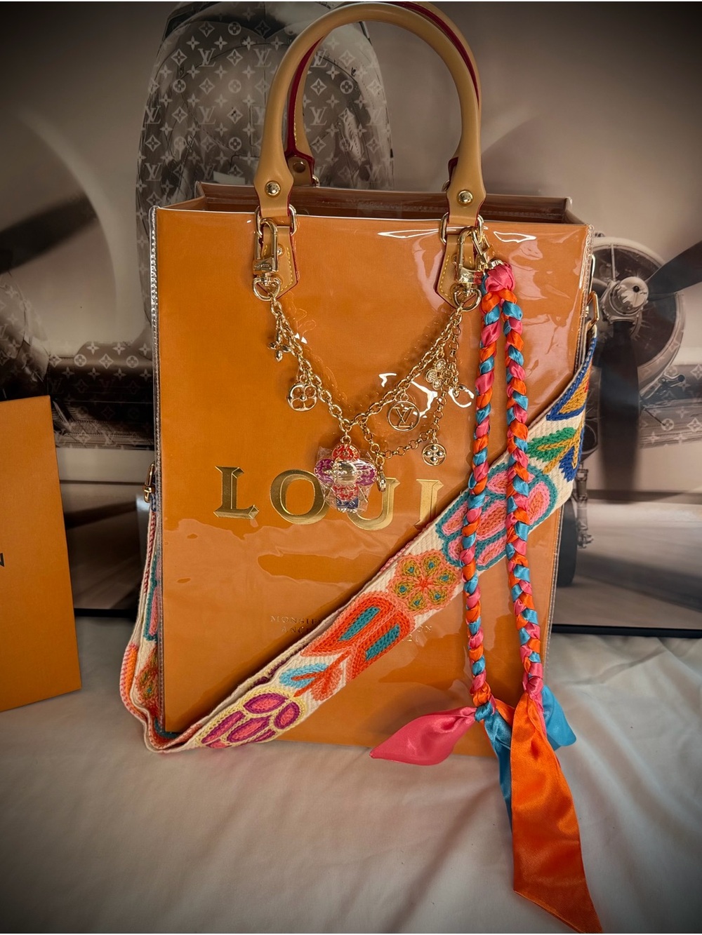 Upcycled Louis Vuitton PAPER GIFT BAG